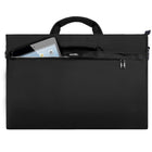 Estarer Sac Ordinateur Portable 13.3 po Homme Toile Vintage Sacoche pc Bureau Mallette Messenger Bandoulière Laptop, Noir-les poignées qui peuvent se cacher