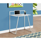 Monarch Specialties - 7110 Bureau 30 po L - Juvenile Blanc/Metal Blanc-Pattes élégantes en métal robuste