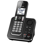 Panasonic – Téléphone sans fil KXTGC392B à 2 combinés avec répondeur, noir-Écran ACL blanc de 1,8 po