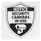 Headline Sign - Autocollant pour fenêtre « Security Cameras In Use » - 6 po H x 6 po L - Paquet de 2-Se colle aux portes ou fenêtres en verre