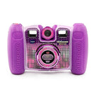 VTech KidiZoom Twist - Bilingue AN/FR  - Violet-Cet appareil photo pour enfants est doté d'un objectif rotatif et pivotant qui permet aux enfants de prendre facilement des égoportraits et des photos de leurs amis et famille.