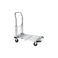 Chariot à plateforme Kleton repliable, 300 lb lb-L’armature en aluminium interverrouillable est présente deux longueurs de plateforme possibles : 16 x 20 po OU 16 x 28 po