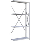 Metalware – Étagère sans boulons RK206, 4 tablettes, 36 x 18 x 76 po, gris pâle-Unité d'étagère supplémentaire (barres non incluses)