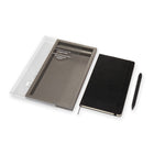 Ensemble de cahiers classiques Moleskine + Go Pen - Grand - Noir - 5 "x 8,25" - Paquet de 2-Papier sans acide ivoire
