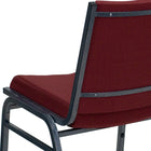 Flash Furniture – Chaise empilable robuste bourgogne à motifs à revêtement Hercules rembourrée de 3 po, 4/pqt-Quantité de pile: 12