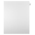 Markmaker - Intercalaires imprimes Legal, Blanc, 1/25th coupe, format lettre, sans trous, 25 tabs/PQT, 5 PQT/Boite, Numero 52-Intercalaires imprimes Legal
