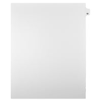 Markmaker - Intercalaires imprimes Legal, Blanc, 1/25th coupe, format lettre, sans trous, 25 tabs/PQT, 5 PQT/Boite, Numero 52-Intercalaires imprimes Legal