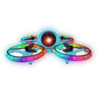 MotionGrey - Drone modele A pour debutants, rotation à grande vitesse, acceleration optique (PAS DE CAMeRA)-Coque en bleu et PVC