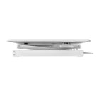Rocelco - DADR46-WH Élévateur de bureau à hauteur réglable de luxe avec plage de levage verticale améliorée - Blanc-Largeur totale de 46" pour contenir des moniteurs supplémentaires et vos affaires. 