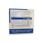 Worldbond SMP Canadian ASTM Niveau 3 Masques faciaux à 3 plis - 50 pcs x 2 Pack-Niveau 3 et sont conformes à la norme ASTM F2100-19