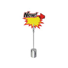Futech – Porte carte PCH004 de 4 po, acier inoxydable, paq./10-Paquet de 10