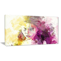 Designart – Art sensuel imprimé sur toile, regard fixe séduisant, 40 x 20 (po) (PT2904-40-20)-Impression