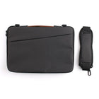 Housse JCPal Tofino Messenger pour MacBook 13 "/ Surface Laptop / PC Laptop - Noir-Bandoulière amovible et poignée de transport rétractable