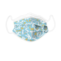 Orange River - de masque facial jetable pour enfants 3 couches - Lettres de conception de dessin animé-Masque facial jetable d'enfants de 3 couches avec l'usage non médical d'impression de lettre
