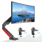 ShoppingAll - Support de bureau pour moniteur de jeu, entièrement réglable, à ressort à gaz, rouge-9