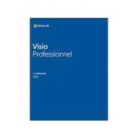 Microsoft – Application Visio Pro 2019, français-Type de produit/usage : Application de création de diagrammes et de graphiques vectoriels