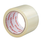 Staples - Ruban d'emballage, large, 72 mm x 50 m, 2 mil, incolore, paq./6-72 mm x 50 m