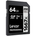 Lexar, Carte mémoire 64Go SDHC 1667x UHS-II-Carte Lexar Professional 1667x SDXC™ UHS-II