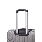 TOSCANO RIGOROSO Grand bagage rigide de 30 po - Argent titane-Poignées en gelée souple