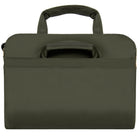 Estarer Sac Ordinateur Portable 15.6 po Homme Toile Vintage Sacoche pc Bureau Mallette Messenger Bandoulière Laptop, Forêt Verte-Clip clé et poche