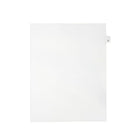 Mark Maker – Onglets séparateurs juridiques blancs, 1/26 onglets, format lettre, sans trous, lettre D, 25/paquet-Onglets séparateurs blancs, 1/26 onglets