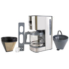 Kenmore - Cafetière programmable Aroma Control de 12 tasses - gris/acier inoxydable-Contrôle des arômes : les boutons de 1 à 4 tasses servent également d'option pour une préparation « audacieuse »
