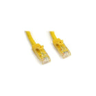 StarTech  Câble de raccordement antiaccrochage N6PATCH25YL de catégorie 6, 25 pi, blanc-Doté d’un connecteur mâle RJ-45 aux deux extrémités pour faciliter la connectivité