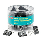 Staples - Pinces relieuses, petites, 3/4 po, noires, paquet de 40-Fabriquées en acier trempé pour plus de résistance et un usage à long terme