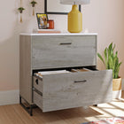 Sauder - La Collection Tremont Row Classeur lateral - Finition Mystic Oak-Mecanisme brevete de verrouillage de securite de tiroir assurant l'ouverture d'un seul tiroir à la fois.