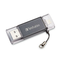 Verbatim - Clé Dual USB 3.0 Store 'n' Go de 64 Go pour dispositifs Apple Lightning, Graphite (49301)-Capacité de stockage de 64 Go