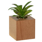 General Supply Goods + Co - Fausse Plante - Base Bois-Base en bois de 3 po de largeur x 3 po de longueur
