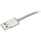 StarTech.com - Câble USB à plusieurs chargements, Lightning, USB-C, Micro-B, tressé, 3,3 pi (LTCUB1MGR)-4
