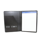 Ashlin® – Journal rechargeable PETERBOROUGH avec poche pour cartes professionnelles et stylo, noir (P9004-49-01)-Le journal à l'intérieur est amovible et peut être remplacé au besoin