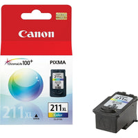 Canon Cartouche d'encre couleur CL-211XL, haut rendement (2975B001)-Couleur  