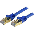 StarTech.com - Câble de raccordement Cat6a, blindé (STP), 35 pi, bleu-Protège vos données contre le bruit, les interférences radio et les perturbations électromagnétiques