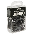 JAM Paper – Trombones géants multicolores, grand, gris, 75/paquet (21830628)-Gris