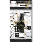 Happy Planner - Paquet économique d’autocollants - Or et noir - 30 Feuilles-Dimensions : 9 H x 0,25 P x 4,75 H po