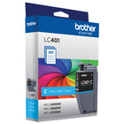 Brother LC401CS Cartouche d’encre cyan à rendement standard d’origine-Compatible avec MFC-J1010DW, MFC-J1012DW and MFC-J1170DW