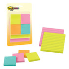 Post-it - Assortiment de feuillets super collants, collection Éclat de lumière, tailles assorties, paquet de 6-Les Feuillets super collants Post-it offrent deux fois plus d’adhérence