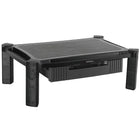 StarTech - Soulève-moniteur avec tiroir, ajustable en hauteur, grand, (MONSTADJDL)-Support de moniteur à hauteur ajustable grand format de 19,7 po x 13 po qui se place facilement sur le bureau