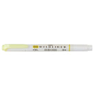 Zebra – Surligneur double pointe style stylo Mildliner, jaune doux-Double pointe : biseautée, pastille