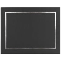 St. James - Porte-certificats/porte-documents - bordure en feuille d'argent - finition lin - noir - paquet de 5 - 83853-Ajoutez une touche d'élégance, de cérémonie et de sincérité à l'attribution de reconnaissance