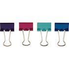 Staples - Mini pinces relieuses, 3/5 po, couleurs métalliques variées, paquet de 40-Pinces en acier trempé