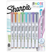Sharpie - Surligneurs S-Note double pointe - couleurs variees - 8/paq.-Coul. variees