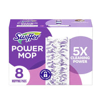 Swiffer - PowerMop Recharges de tampons de vadrouille multi-surfaces - Paquet de 8-Comprend 8 recharges de tampons de nettoyage multi-surfaces PowerMop