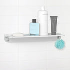 Better Living – Tablette Glide pour la douche, aluminium gris (11630) -Idéale pour ranger une variété de bouteilles et accessoires de douche