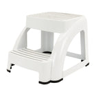 Marchepied Mistral 2 Marche Ultra Sécuritaire - 13" H x 15.625" L x 18.5" P - Blanc-Marchpieds deux marches