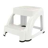 Marchepied Mistral 2 Marche Ultra Sécuritaire - 13" H x 15.625" L x 18.5" P - Blanc-Marchpieds deux marches
