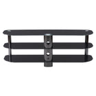 CorLivingMC - Meuble pour téléviseur jusqu’à 60 po TRL-501-T de la collection Laguna, noir satiné-Tablette supérieure de 8 mm en verre trempé noir