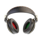 House of Marley - Casque à fréquence de vibration positive - Rasta-USB-C avec charge rapide, charnière pliable, commandes sur l'oreille, câble auxiliaire USB C avec micro (vendu séparément)